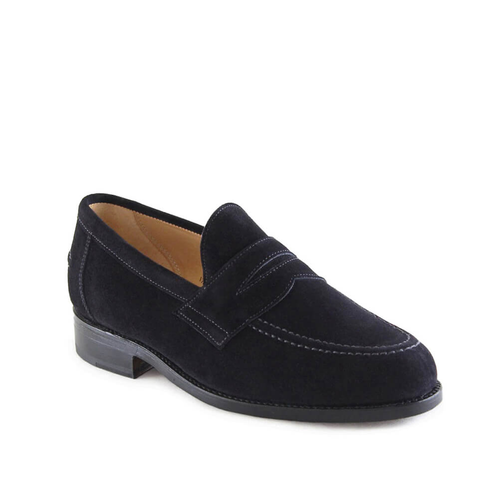 Mens black suede outlet slip on shoes