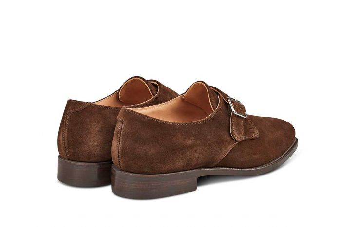 Tricker's Men's Mayfair Suede Monk Shoes 6141/2