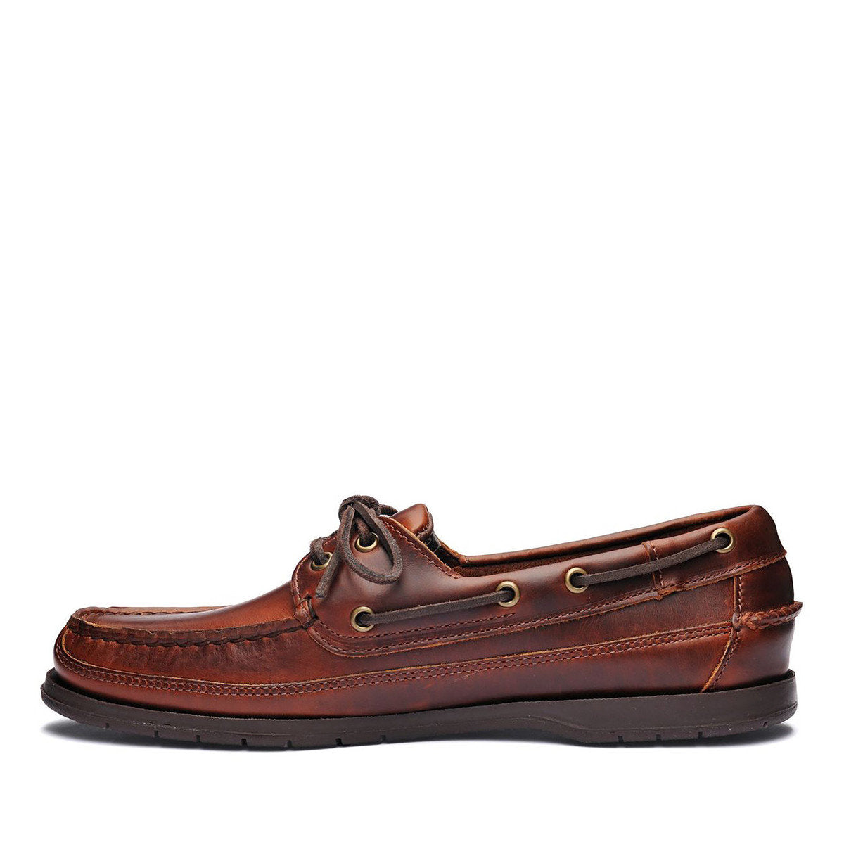Sebago Schooner Waxed Leather Boat Shoe