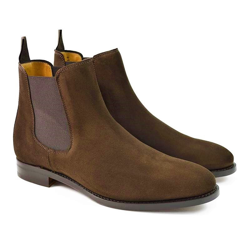 Mens suede sale pull on boots