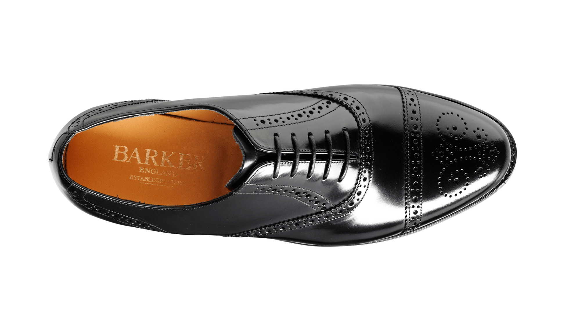 Barker Men's Alfred Leather Brogue shoes 6643/37 - British Shoe Company