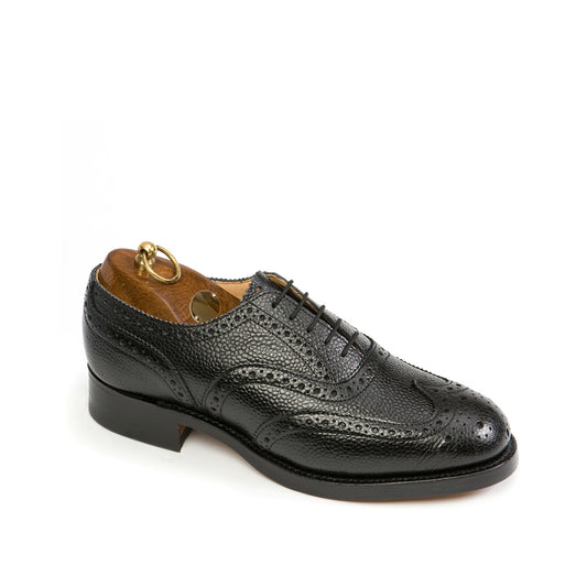 Sanders Braemar-Black-British Shoe Company