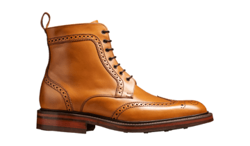 Barker Men's Calder Leather Brogue Boots 4149/26 - British Shoe Company
