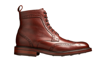 Barker Men's Calder Leather Brogue Boots 4149/76 - British Shoe Company