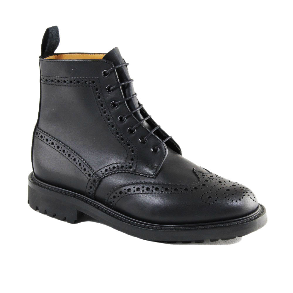 Sanders Cheltenham-Black-British Shoe Company