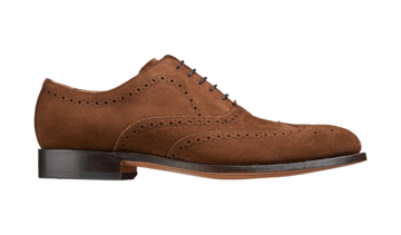 Barker Men's Hampstead Suede Brogue Shoes 4197/47 - British Shoe Company