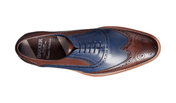 Barker Men's Valiant Leather Brogue Shoes 4178/FW22 - British Shoe Company