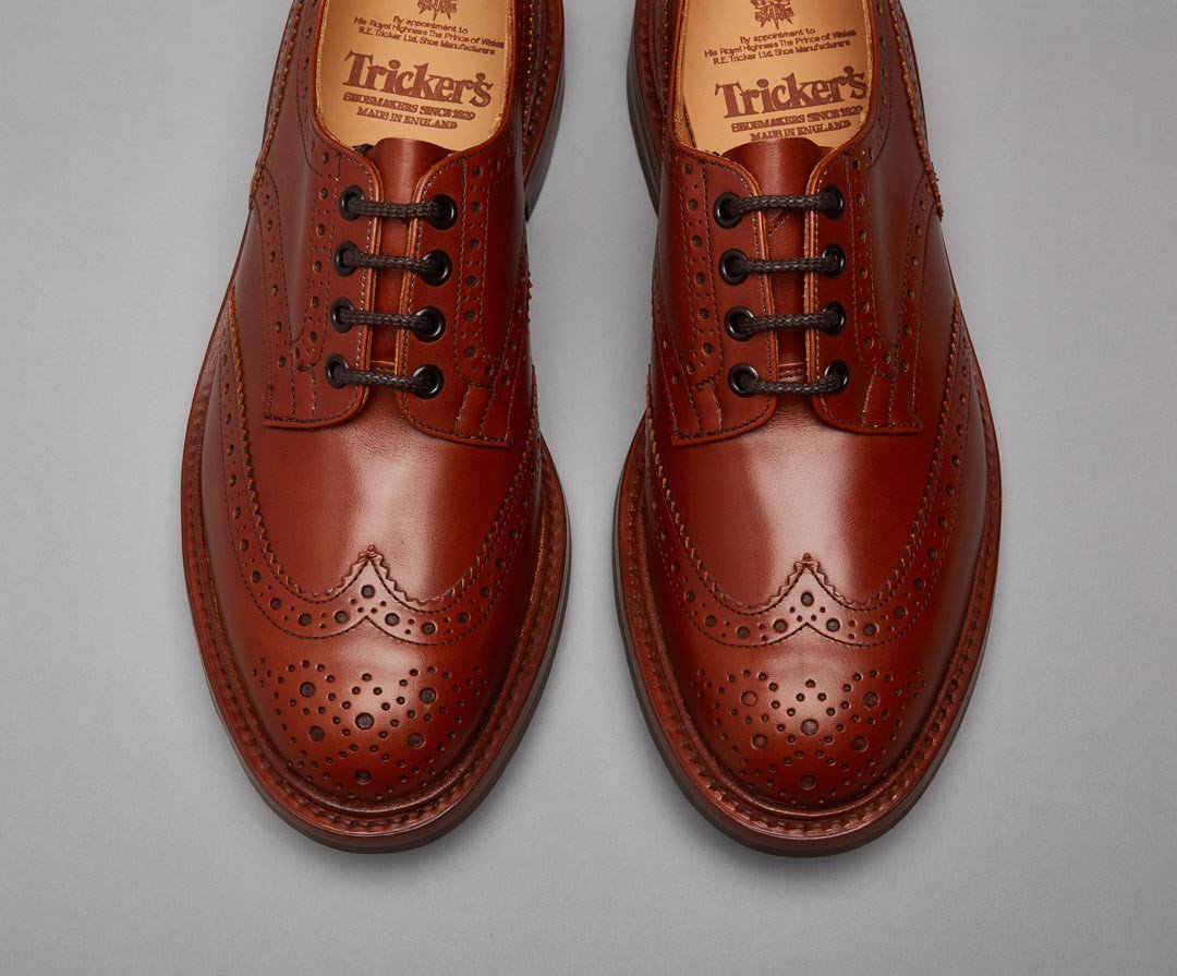 Tricker's Bourton Dainite Sole-Marron-British Shoe Company