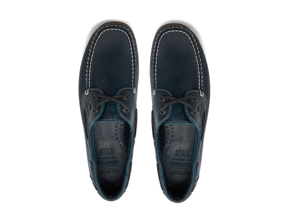 Chatham Men's Whitstable Leather Lace-Up Boat Shoes CSW/NY