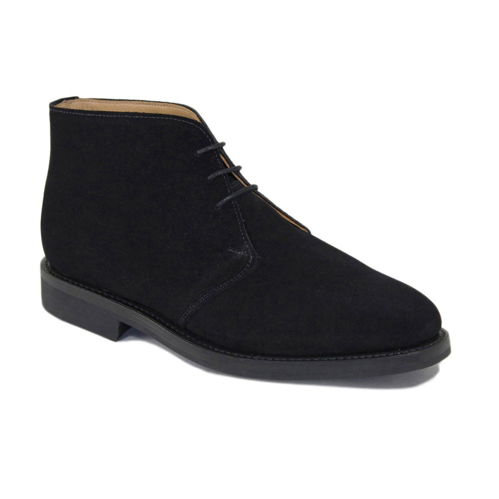 Sanders Holborn-Black Suede-British Shoe Company