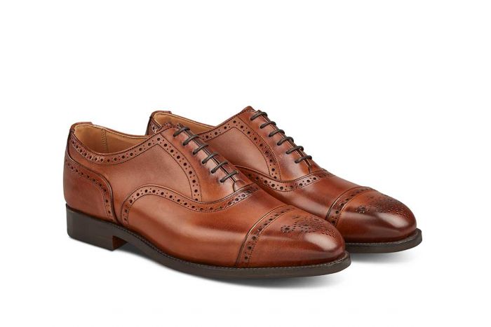 Tricker's Men's Kensington Leather Half Brogue Shoes 6139/2