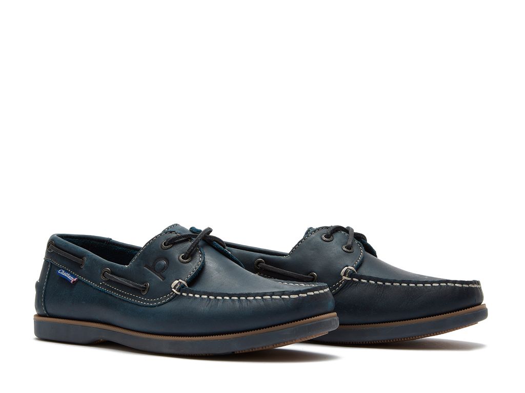 Chatham Men's Whitstable Leather Lace-Up Boat Shoes CSW/NY